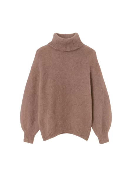 Moherowy golf Opal Studio brązowy