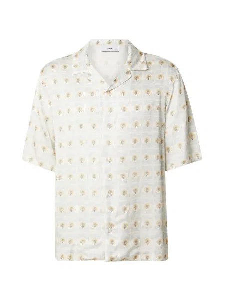 BALR. Košile GOTL světlemodrá / antracitová / oranžová bílá