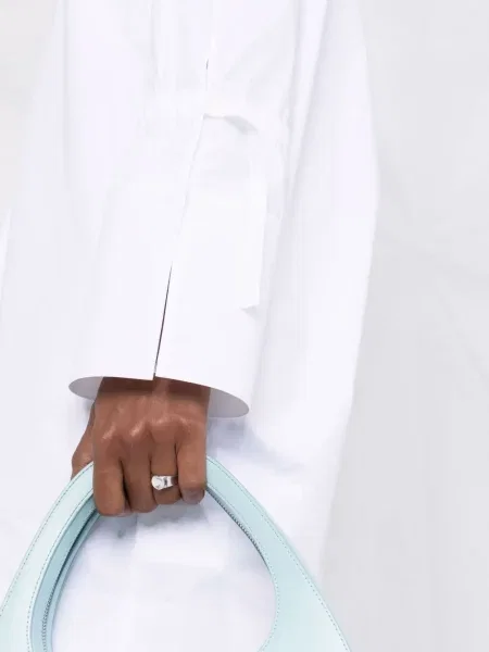 Ilgas kostiumas marškininė suknelė Off-white balta