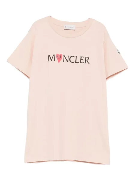 Koszulka dziecięca Moncler Enfant różowa