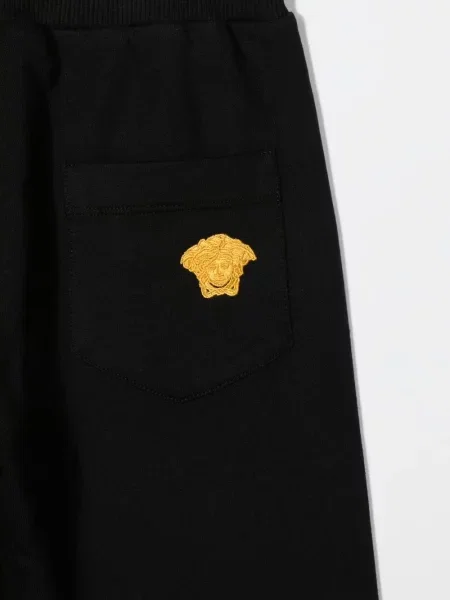 Spodnie dziecięce Versace czarne