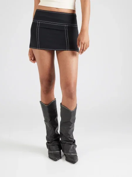 TOPSHOP Fustă negru alb