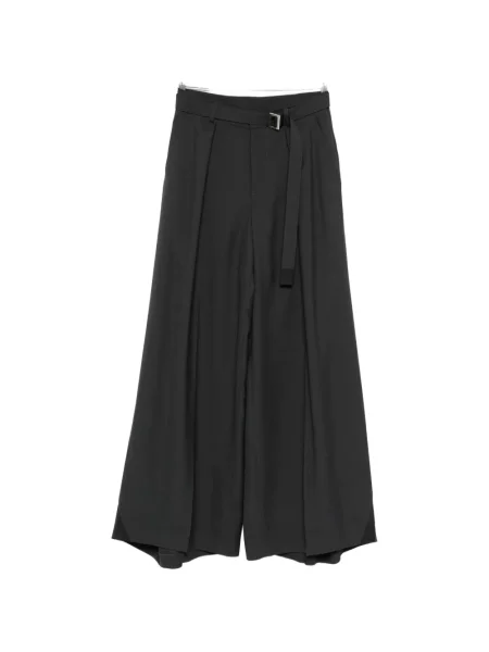 Pantaloni Sacai plisate gri