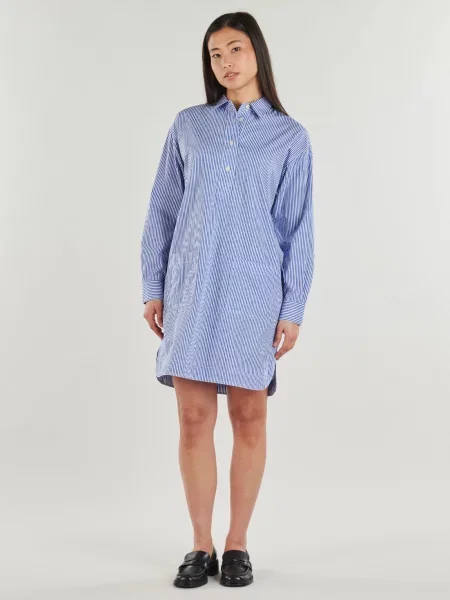 Košeľové šaty Lauren Ralph Lauren modrá
