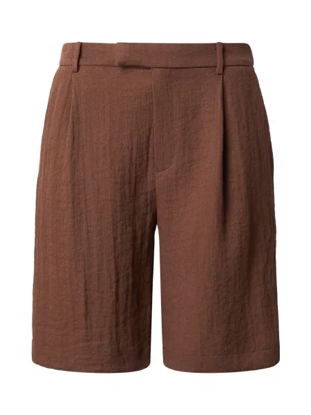 Lindex Pantaloni cutați Maria închis maro