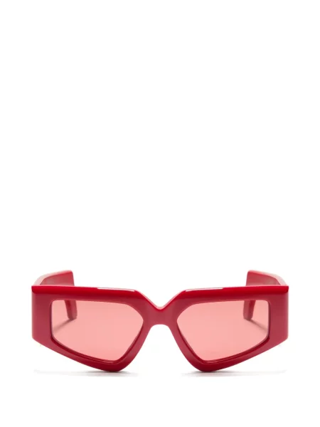 Ochelari de soare Valentino Garavani Eyewear cu imprimeu geometric roșu