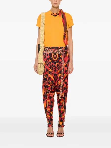 Pantaloni Pucci cu imagine negru