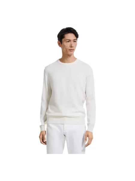 Sweter Zegna z kaszmiru biały
