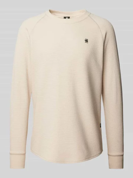 Sweter G-star Raw z długim rękawem biały