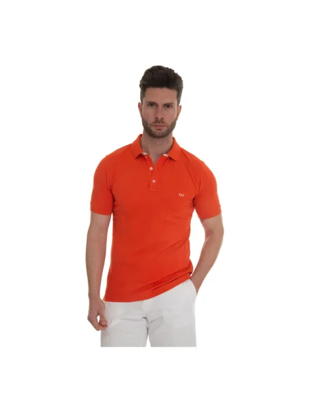 Koszulka polo Fay pomarańczowa