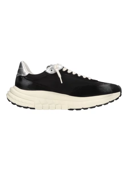 Sneakersy 4b12 skórzane czarne