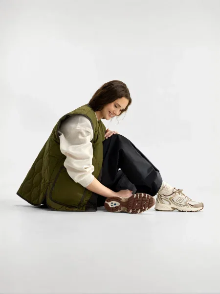 Повседневные кроссовки New Balance бежевые
