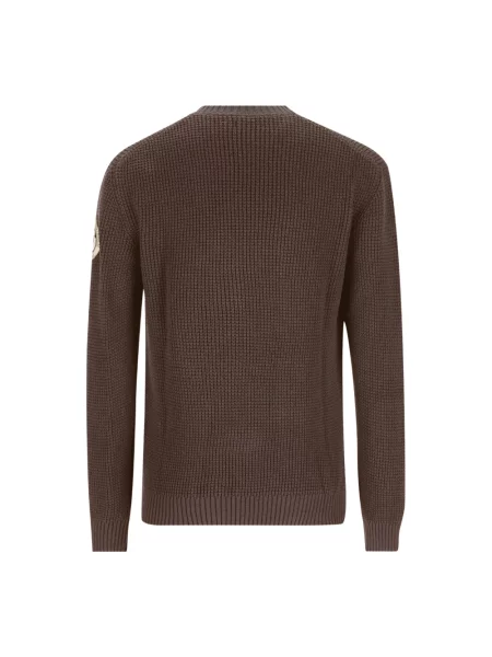 Dzianinowy sweter Napapijri brązowy