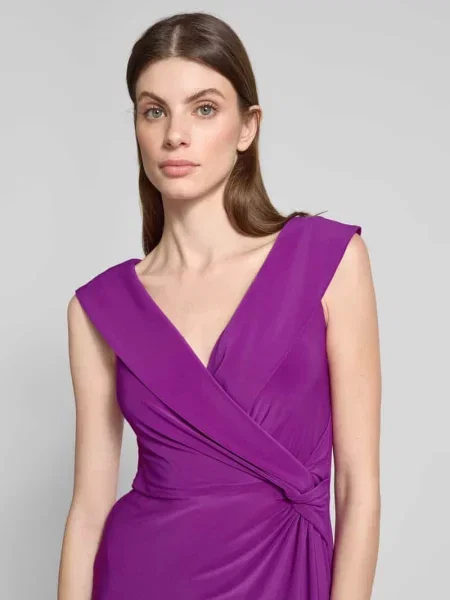 Sukienka wieczorowa z dekoltem w serek model ‘LEONIDAS’ Lauren Ralph Lauren