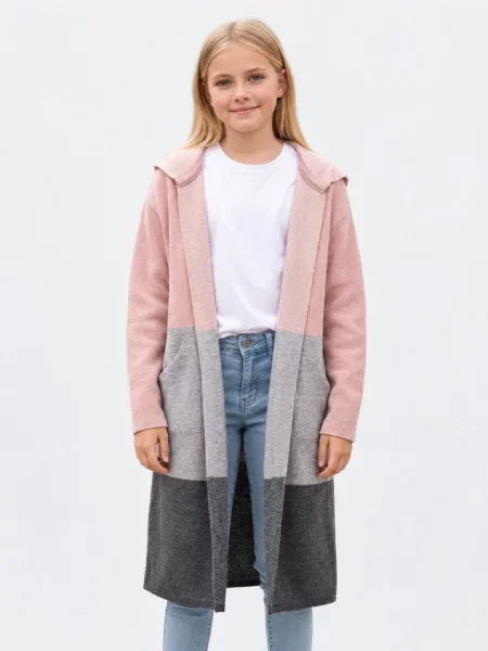 Hilal Akinci Kids Kardigan HİLAL AKINCI KİDS Kinder Strickjacke mit Knopfleiste mix barev