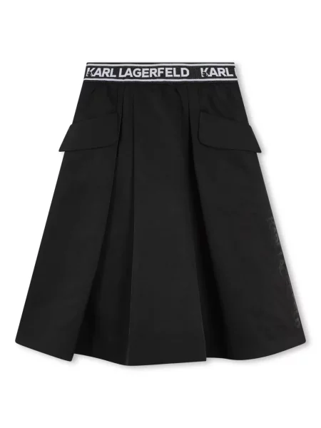 Spódnica midi dziecięca Karl Lagerfeld czarna