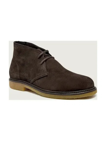 BOSS Botine Chukka Kope_Desb ciocolatiu negru