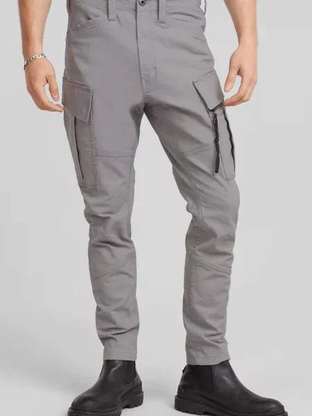 Штани карго G-star Raw скінні сірі