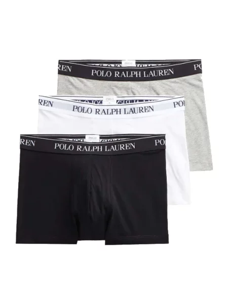 Koszulka polo Polo Ralph Lauren Underwear klasyczna ze stretchu szara