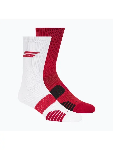 Шкарпетки SKECHERS Select Terry Crew 2 пари red червоні