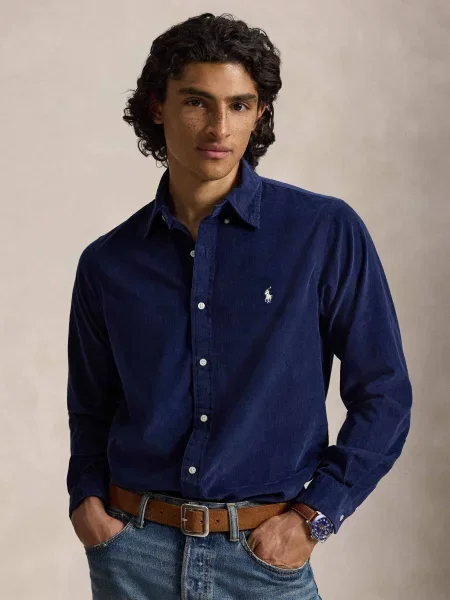 POLO RALPH LAUREN Cămașă | Custom fit | catifea reiată