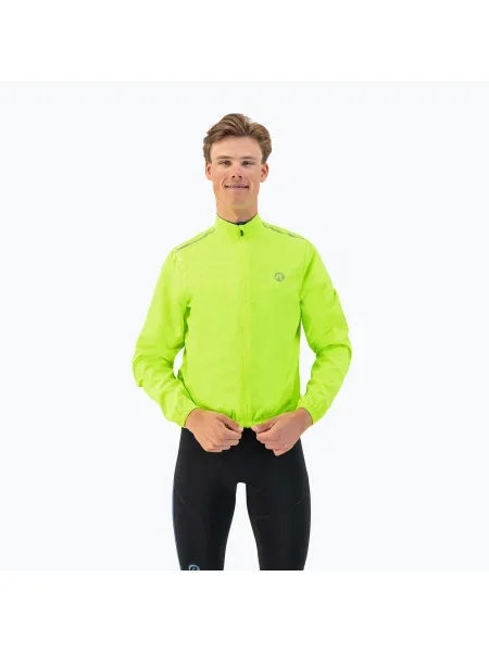 Rogelli Core Wind férfi kerékpáros kabát. Méret: sárga