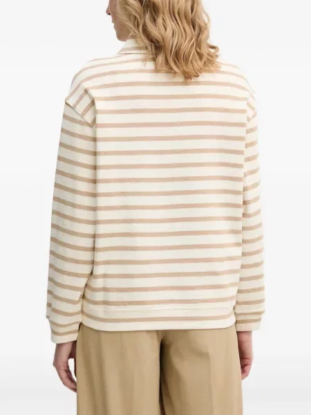 Lung tricou polo Benetton alb