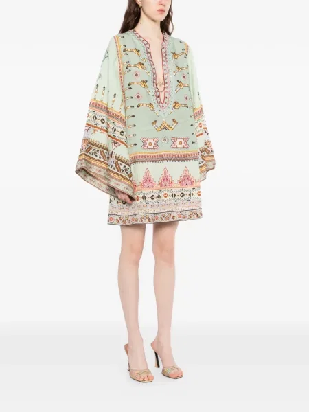 Sukienka Camilla z dekoltem w serek zielona