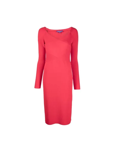 Sukienka midi Ralph Lauren czerwona