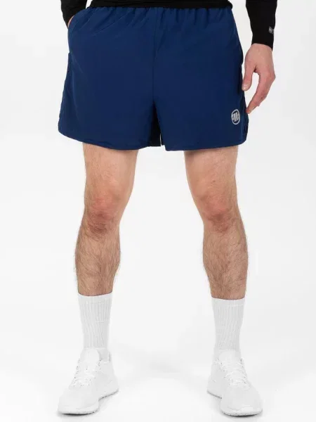 Spodenki treningowe Pitbull West Coast Performance Small Logo niebieskie