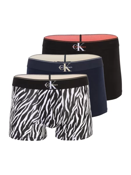 Calvin Klein Underwear Boksarice marine / črna / bela modra