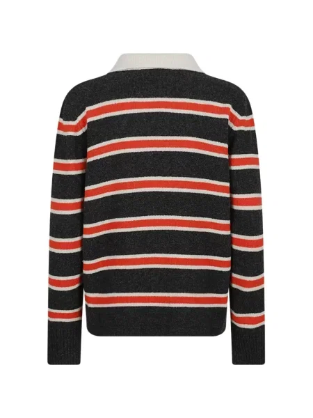 Pulover Giada Benincasa cu broderie gri