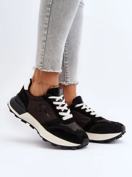 Kožené tenisky Big Star Shoes černé