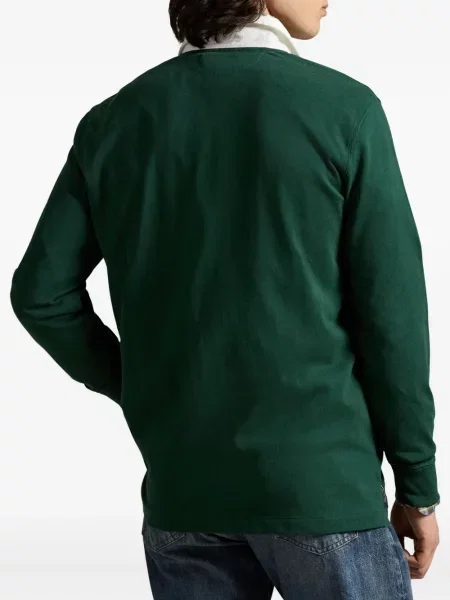 Μικρός κασκέτο Polo Ralph Lauren με χαμηλή μέση υφαίνω διαγωνίως πράσινο