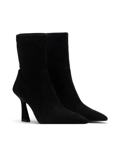 Botki Stuart Weitzman skórzane czarne