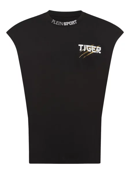 Риза Plein Sport с тигров принт черно