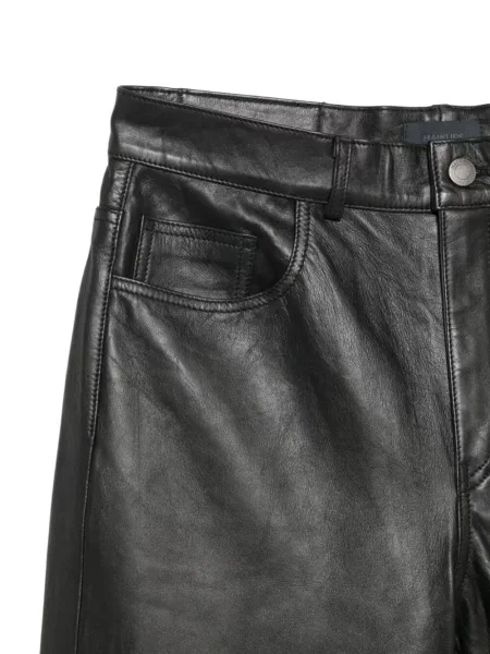 Pantaloni Haikure din piele negru