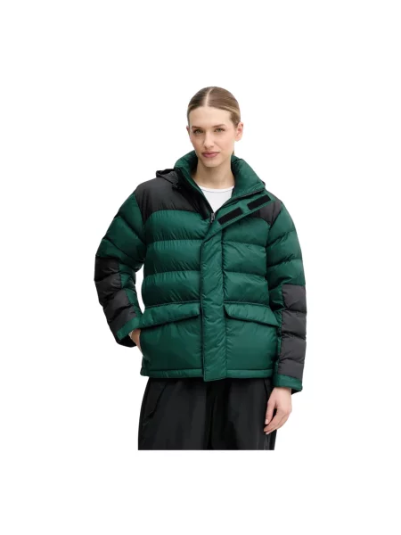 Lniana kurtka The North Face zielona