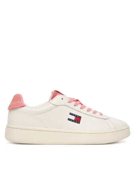 Sneakerși Tommy Jeans alb