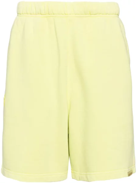 Pantaloni scurți Aape By A Bathing Ape cu broderie galben
