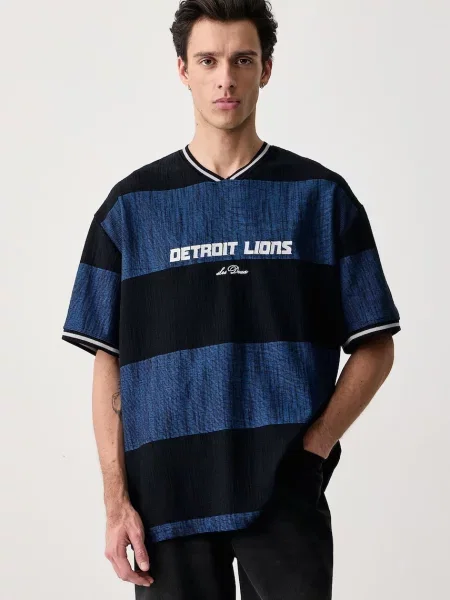 Les Deux T-shirt x Detroit Lions niebieska