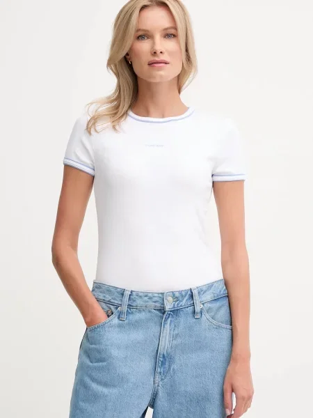 Calvin Klein Jeans Tričko bílé