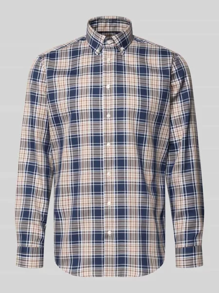 Koszula o kroju regular fit do biznesu z kołnierzykiem typu button down Christian Berg Men
