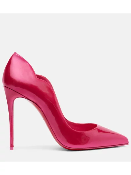 Kožené lakované lodičky Christian Louboutin ružová