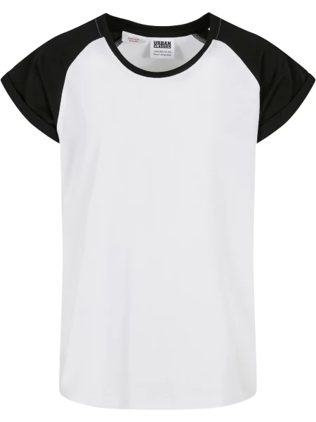 Urban Classics Tricou negru alb
