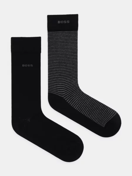 BOSS BLACK Șosete 2P RS Stripe CC negru