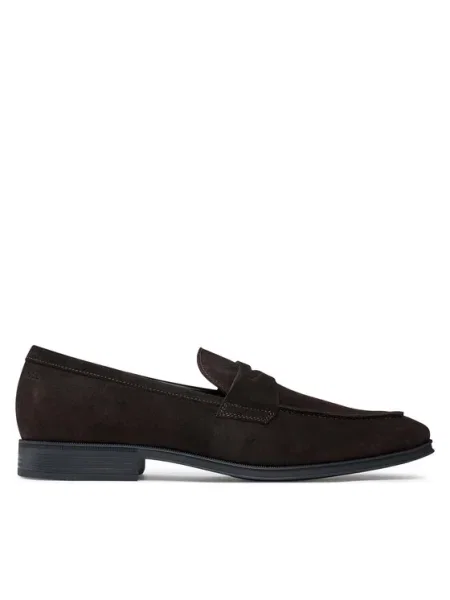 BOSS BLACK Pantofi loafer Theon | piele întoarsă negru