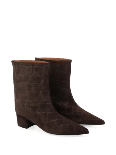 Botine ángel Alarcón din piele de căprioară maro