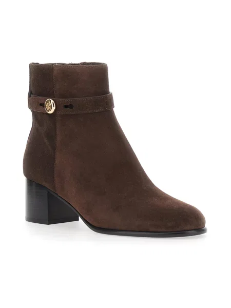 Buty do kostki Tory Burch zamszowe brązowe