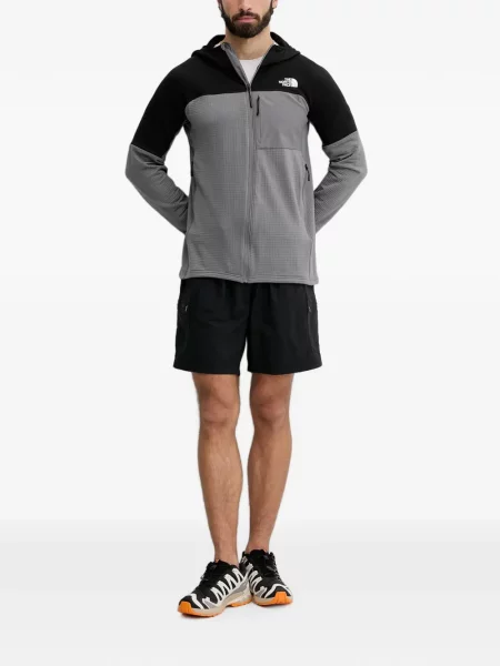 Geacă The North Face cu glugă gri